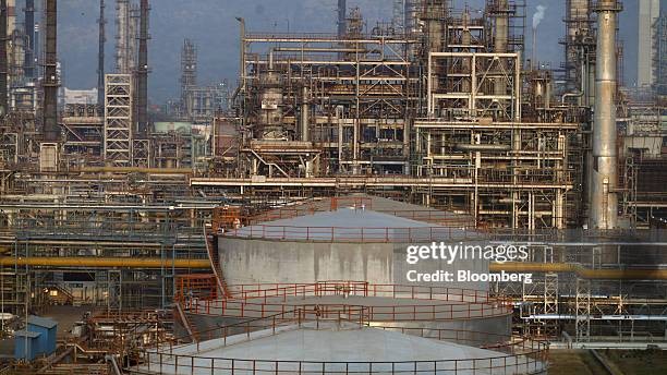 Oil refinery in India petroleum processing facility