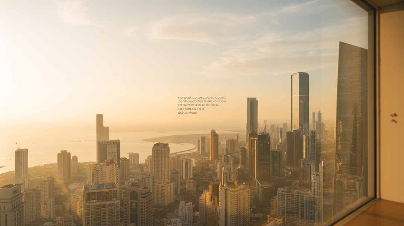 Panoramic city skyline at golden hour representing the scale of M&A transactions in India