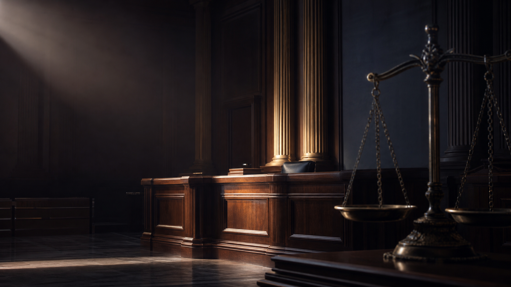 Scales of justice representing the enforcement of a confidentiality agreement