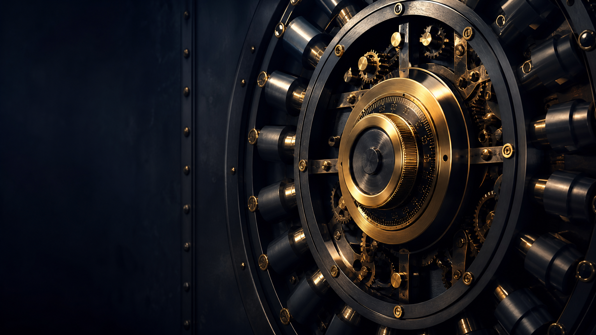 A secure vault door symbolising the protection of confidential information